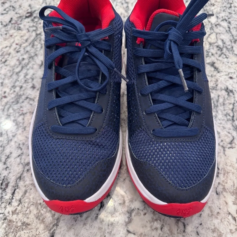 Nike Court Training Shoes Men’s 8 Navy Red | Air Cushion